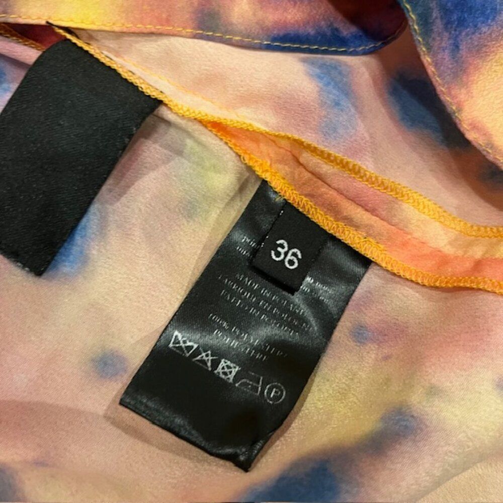 Rokh Women's Orange Tie Dye Open Side Spaghetti Strap Top Size Small - Picture 8 of 13